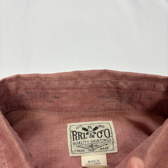 RRL Double RL Ralph Lauren Button Up One Pocket Work Shirt Men's XS - Picture 4 of 10